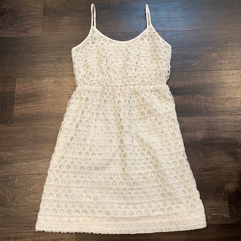 Madewell (Broadway & Broome) Eyelet Lace Dress Cream White Size 4